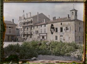 Image représentant France, Pagny s/ Moselle, Ruines de la Mairie et reconstruction