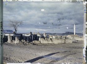 Image représentant Turquie, Ouchak, Vue des ruines au Soleil Couchant