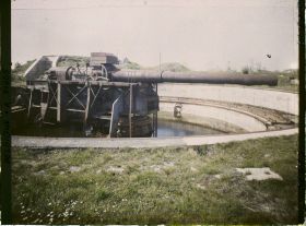 Image représentant Belgique, Ostende, Batterie Deutschland, Autre ensemble de la 2e pièce de droite dans son alvéole