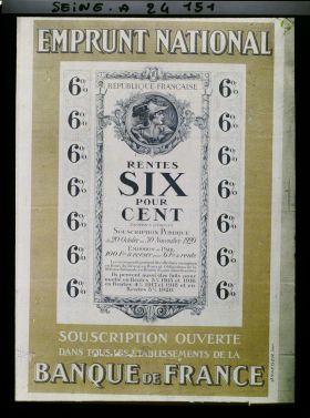 Image représentant Affiche de l'emprunt national de 1920, Banque de France