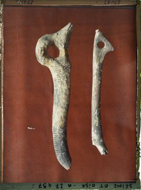 Image représentant France, St Germain-en-Laye, Musée : 2 Bâtons de Commt 55038  à encoche 55043