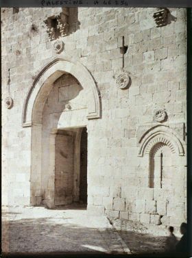 Image représentant Vue rapprochée de la Porte de David, dite Porte de Sion