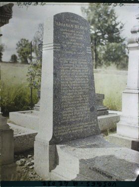 Image représentant France, St Dié, Tombe du Rabbin Bloch tué le 24 août/14 à Tunitrux