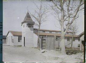 Image représentant France, Beine, Eglise et Mairie provisoires