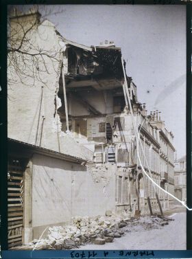 Image représentant France, Reims, Maison en ruines rue Charleville