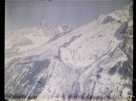 Image représentant France Les Alpes, Vue prise de la Flégère. L'Aiguille du Chardonnet, Aiguille d'Argentière et pentes de l'aige Verte