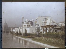 Image représentant L'Exposition des arts décoratifs, L'esplanade des Invalides et le Pavillon de Mulhouse