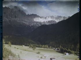 Image représentant Le massif du Catinaccio (Rosengarten) depuis Lavinia Bianca (Weiblahnbad)