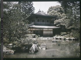 Image représentant le temple Jishô-ji : le pavillon d'argent (Ginkaku)