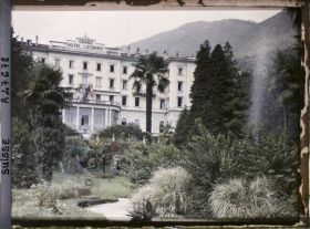 Image représentant Accords de Locarno, le Grand Hôtel de Locarno, résidence des délégation à l'exception de l'Allemagne