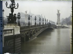 Image représentant La crue de la Seine au pont Alexandre-III