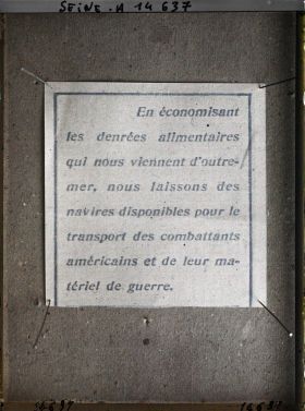 Image représentant Texte accompagnant les feuilles de tickets de rationnement