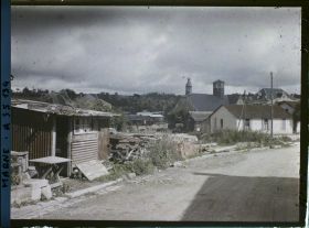 Image représentant France, Vienne le Château , Ruines et reconstructions aux environs de l'Eglise