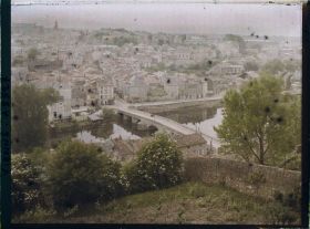 Image représentant Panorama de la ville depuis les Dunes avec le pont rue du Faubourg du Pont Neuf