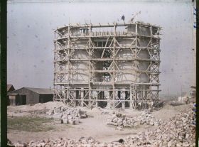 Image représentant France, Bailleul, Les réservoirs de la ville en reconstruction