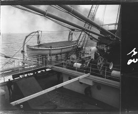 Image représentant Vue de l'entrepont, vers l'arrière du bâteau