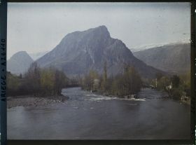 Image représentant L'Ariège vers l'aval et le Soudour, vue prise de Pont