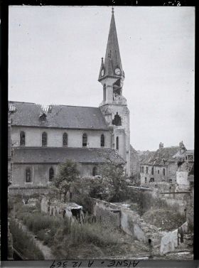 Image représentant Le clocher de l'église Saint-Waast