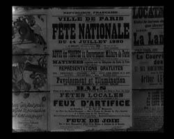 Image représentant Affiche annonçant le programme de la fête nationale du 14 juillet