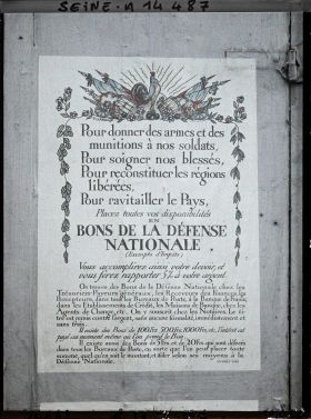 Image représentant Affiche des bons de la défense nationale