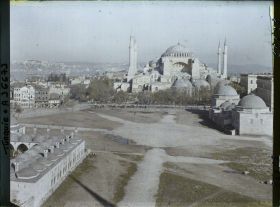 Image représentant Turquie, Constantinople, Vue panoramique sur Ste Sophie