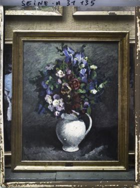 Image représentant Nature morte signée Maurice Savreux (au Salon des Indépendants ?)