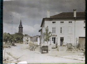Image représentant France, Péxonne, Grande rue vers l'Eglise