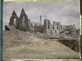 Image représentant Belgique, Neuve Eglise, Reconstruction de l'Eglise façade