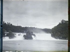 Image représentant Les chutes du Rhin vues du Schlössli Wörth