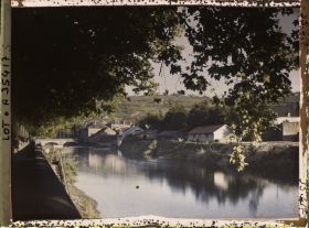 Image représentant France, Figeac, Paysage sur le Celé vue prise le soir