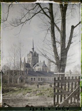 Image représentant France, Braine, Paysage vers l'Eglise