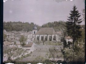 Image représentant France, St Mihiel, Panorama vers l'Eglise St Etienne