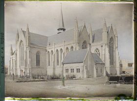 Image représentant Belgique, Nieuport, L'Eglise, l'Abside et le transept Sud