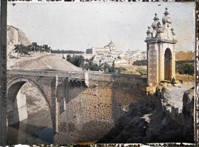 Image représentant Espagne, Tolède, Porte et Pont d'Al-Kantara
