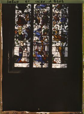 Image représentant Cathédrale Saint-Lazare, le vitrail de l'arbre de Jessé