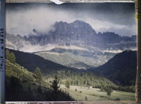 Image représentant Le massif du Catinaccio (Rosengarten) depuis Lavinia Bianca (Weiblahnbad)