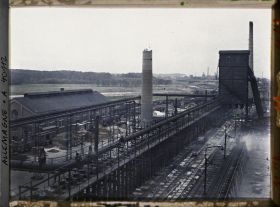 Image représentant Prusse, Ickern Vicktor, Vue panoramique sur les fours à Coke (batterie C.D.)