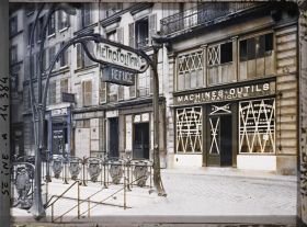 Image représentant La station de métro Parmentier servant de refuge, avenue Parmentier