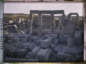 Image représentant Colonnes du " jardin botanique " du Akh Menou de Thoutmosis III
