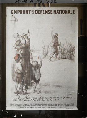Image représentant Affiche du premier emprunt de la défense nationale en 1915