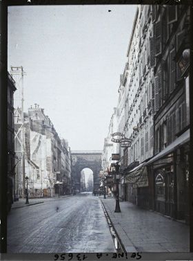 Image représentant La rue du Faubourg Saint-Denis et la porte Saint-Denis