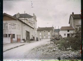 Image représentant France, Pagny s/ Moselle, Reconstructions rue de Strasbourg