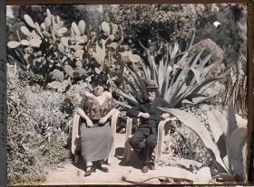 Image représentant Un couple d'invités d'Albert Kahn