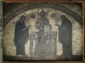 Image représentant Turquie, Mont Athos, Vatopédi, Ensemble de la Mosaïque