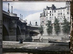 Image représentant Le Pont-Neuf et le quai des Orfèvres, vu du port des Grands Augustins