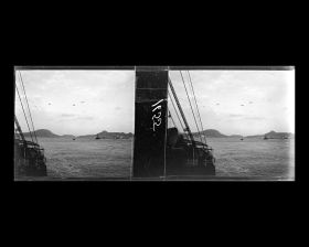 Image représentant Le Koréa quittant la baie de Nagasaki (?)