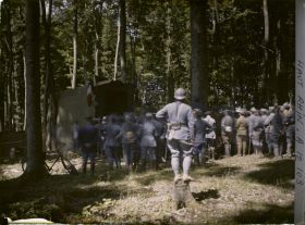 Image représentant Une représentaion, Théâtre aux armées