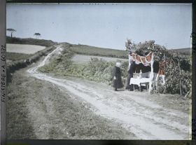 Image représentant Le reposoir de saint Thurien sur le parcours de la Grande Troménie