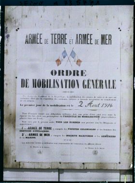 Image représentant Affiche de la mobilisation générale du 2 Août 1914