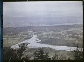 Image représentant Panorama sur Genève, l'Arve et le Léman depuis le Salève